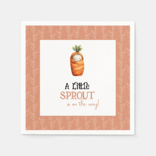A Little Sprout on the Way Baby Shower Napkins