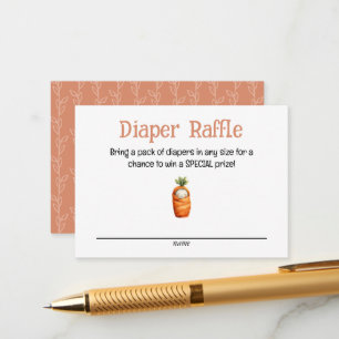 A Little Sprout on the Way Diaper Raffle Card