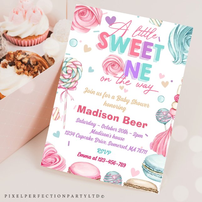 A Little Sweet One Is On The Way Party Invitation (Creator Uploaded)