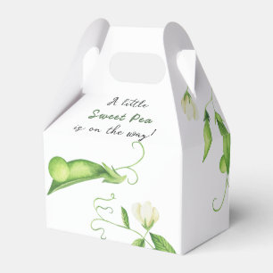 A Little Sweet Pea Is On The Way Baby Shower Favour Box