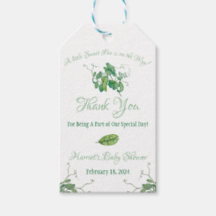 A Little Sweet Pea is on the Way! Baby Shower Gift Tags