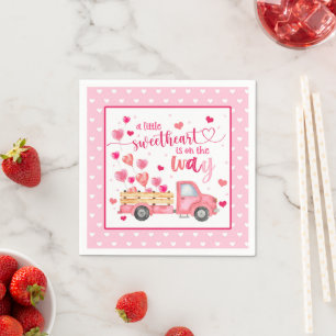 A Little Sweetheart Baby Shower Napkin