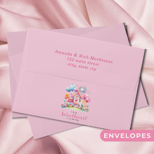 A Little Sweetheart Candy Baby Shower Envelope