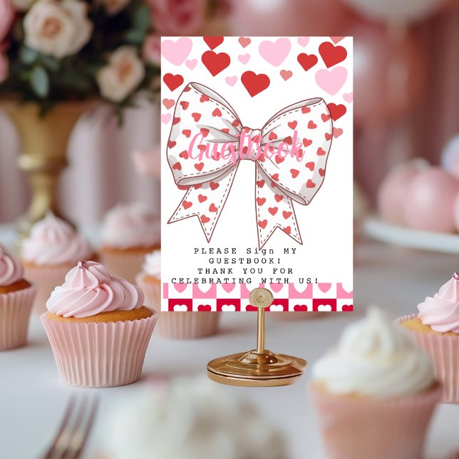 A Little Sweetheart Guestbook Table Number (A Little Sweetheart Guestbook Table Number)