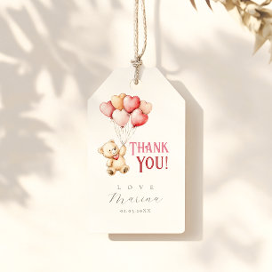 A little sweetheart is on her way baby shower gift tags