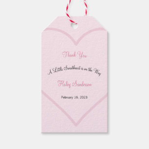 A Little Sweetheart is on the Way Invitation Gift Tags