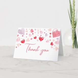 A Little Sweetheart Valentine Baby Shower Thank You Card