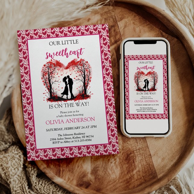 A Little Sweetheart Valentine Party  Invitation (Creator Uploaded)