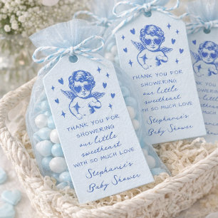 A Little Sweetheart Valentines Boy Baby Shower Gift Tags