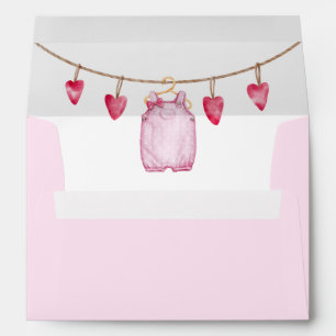 A Little Sweetheart Valentine's Day Baby Shower Envelope