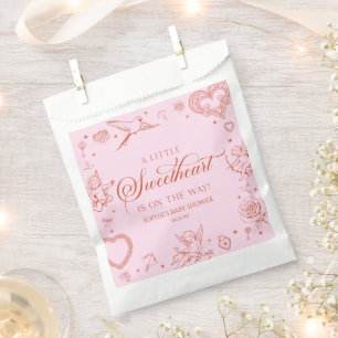 A Little Sweetheart Valentine's Day Baby Shower Favour Bag