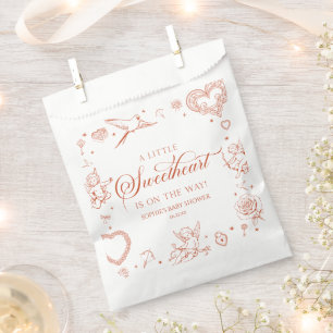 A Little Sweetheart Valentine's Day Baby Shower Favour Bag