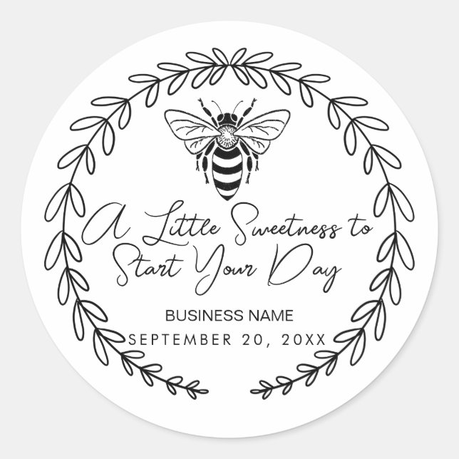 A Little Sweetness to Start Your Day | Breakfast  Classic Round Sticker (Front)