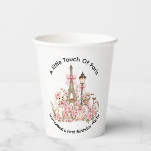 A Little Touch Of Paris Girls’ 1st. Birthday Party Paper Cups