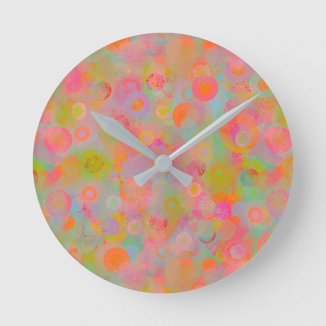 A Little Touch of Spring Round Clock (Front)