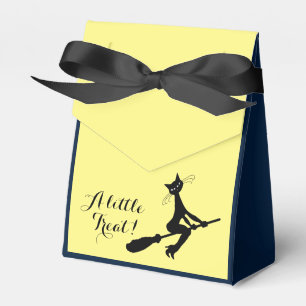 A Little Treat! Cat On Broomstick Favour Box