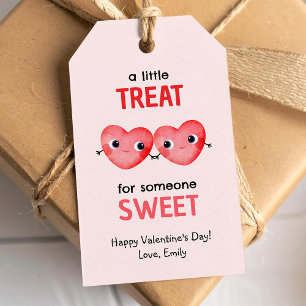 A little treat for someone sweet little hearts gift tags