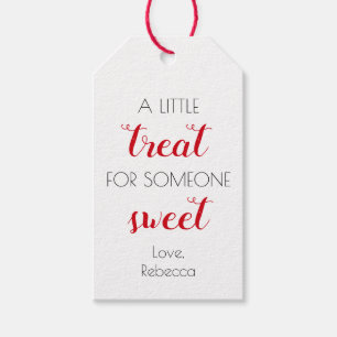 A Little Treat for Somone Sweet Valentine's Day Gift Tags