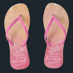 A Little Treat For Your Dancing Feet- Tropical Thongs<br><div class="desc">Celebrate in style with these trendy wedding flip flops. This design is easy to personalise with your own wording and your guests will be thrilled when they receive these fabulous party favours.</div>