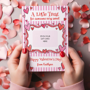 A Little Treat Valentine's Gift Card Holder Card
