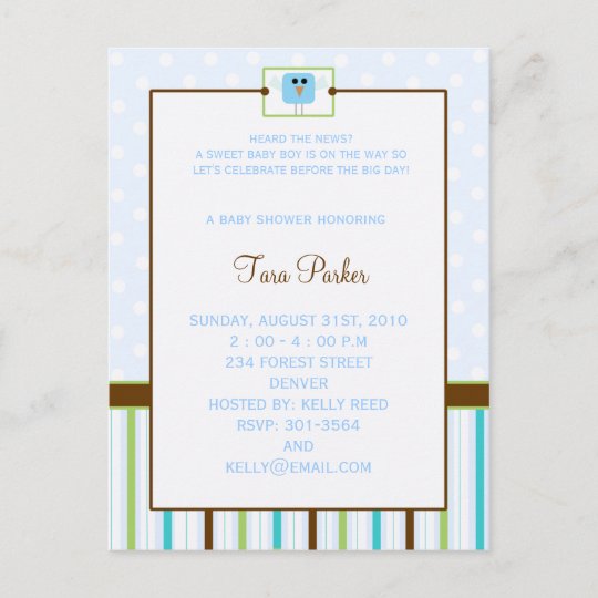 a little tweet -baby shower postcards | Zazzle.com.au