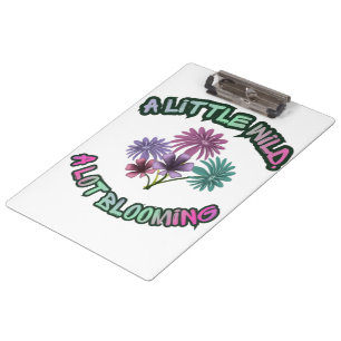 A Little Wild A Lot Blooming Floral Aesthetic  Clipboard