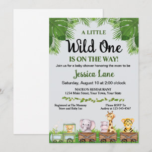 A Little Wild One Baby Shower Invitation