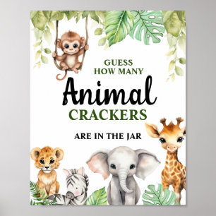 A Little Wild One Baby Shower  Poster