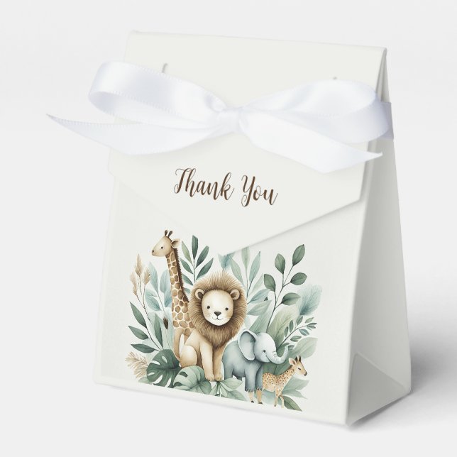 A Little Wild One  Favour Box (Front Side)