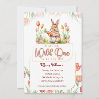 "A Little Wild One"  Invitation
