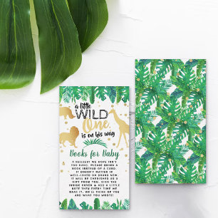 A Little Wild One Is On His Way Boys Baby Books Enclosure Card