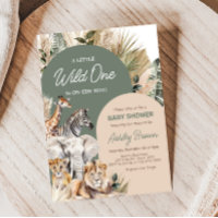 A Little Wild One Safari Animals Baby Shower