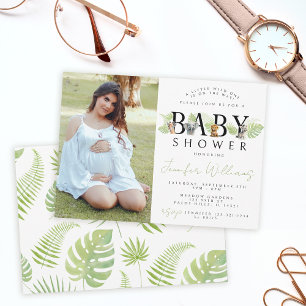 A little wild one Safari baby shower photo Invitation