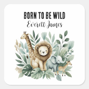 A Little Wild One  Square Sticker
