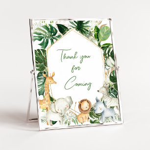 A Little Wild One Thank you for Coming Sign