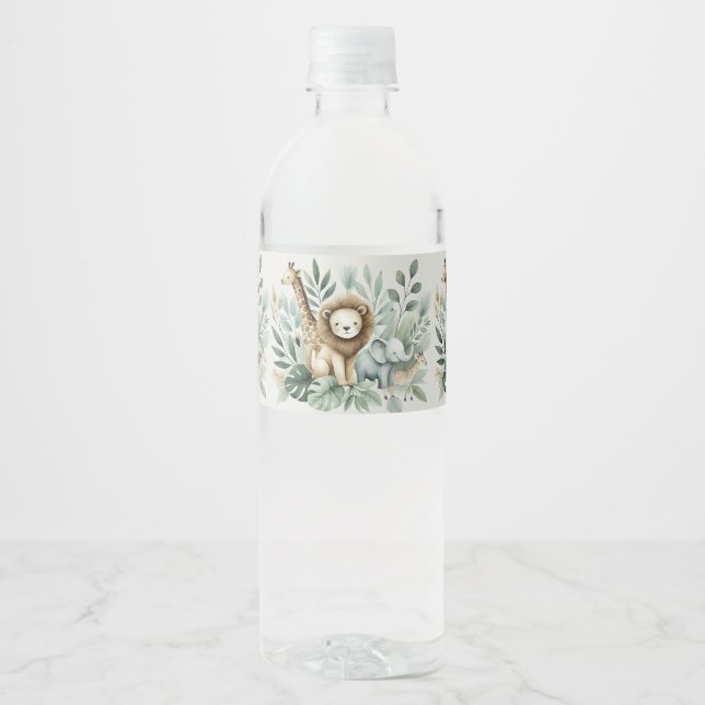 A Little Wild One  Water Bottle Label (Front)