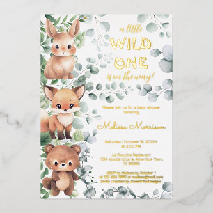 A little Wild One Woodland Baby Boy Shower
