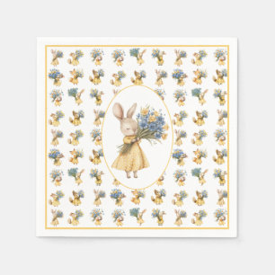 A Little Wildflower Animal Baby Shower Napkin