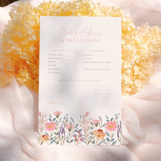 A Little Wildflower Baby Prediction & Advice Game (Creator Uploaded)