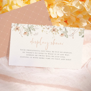 A Little Wildflower Boho Baby Display Shower Enclosure Card