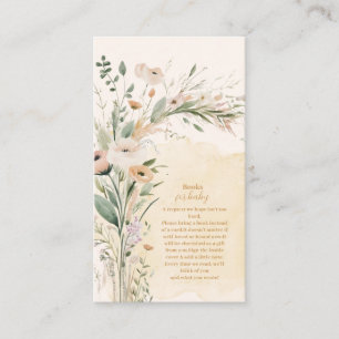 A Little Wildflower Boho Nature Books for Baby Enclosure Card