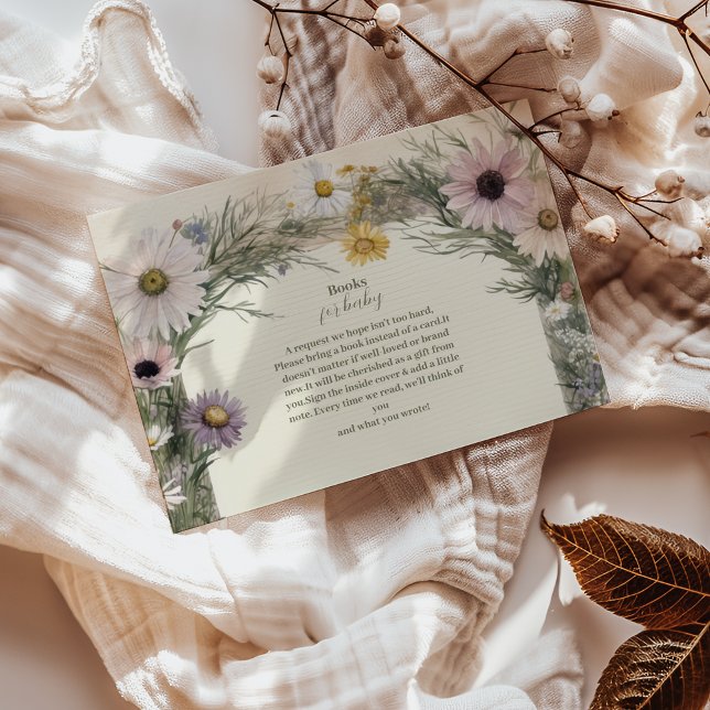 A Little Wildflower Boho Nature Books for Baby Enclosure Card (Creator Uploaded)