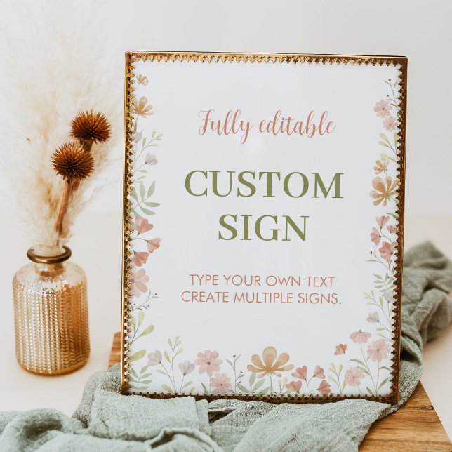 A Little Wildflower Custom Table Sign (Creator Uploaded)