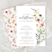 A Little Wildflower Floral Girl Baby Shower