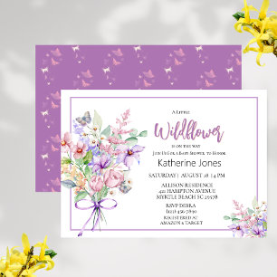 A Little Wildflower Girl Baby Shower Invitation