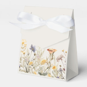 A little wildflower girl baby shower invitation favour box