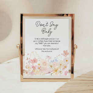 A Little Wildflower Is On The Way Don't Say Baby Poster