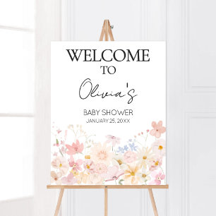A Little Wildflower Is On The Way Welcome Poster