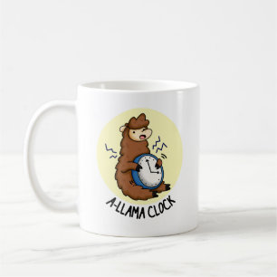 A-llama Clock Funny Llama Pun Coffee Mug