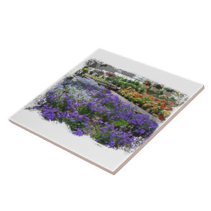 A Local Greenhouse Shows Their Wares Ceramic Tile
